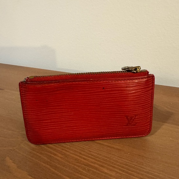 Louis Vuitton Epi Red Leather Zip Pouch - Picture 1 of 4